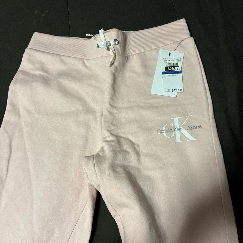 Calvin Klein Jeans Kids Pink Sweatpants
